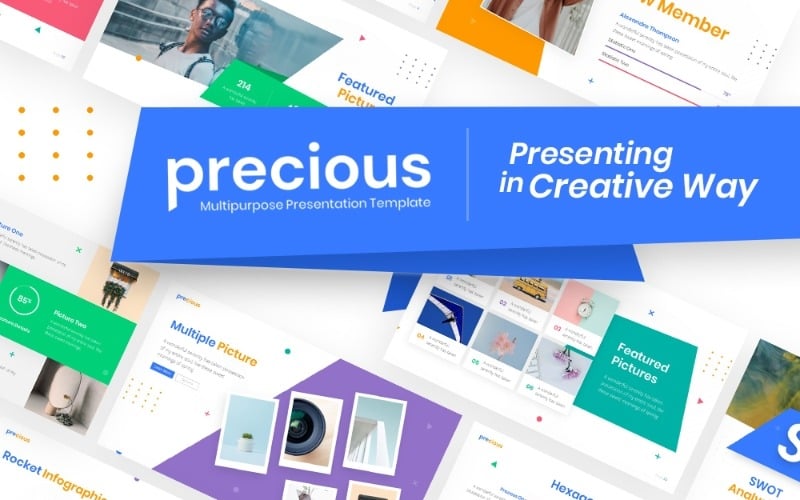 precious multipurpose presentation powerpoint template original