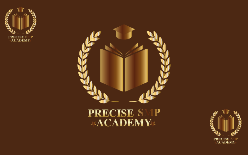 precise smp academy logo template original