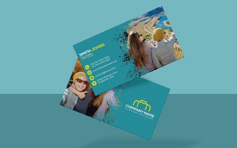 premium business card templates for professionals travel agencies original