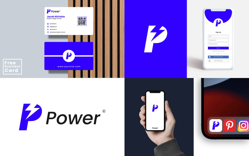premium business logo design and business card design v original