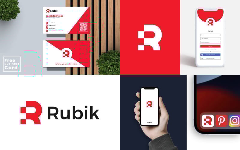 premium business logo design and business card design v original