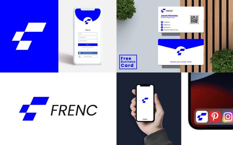 premium business logo design and business card design v original