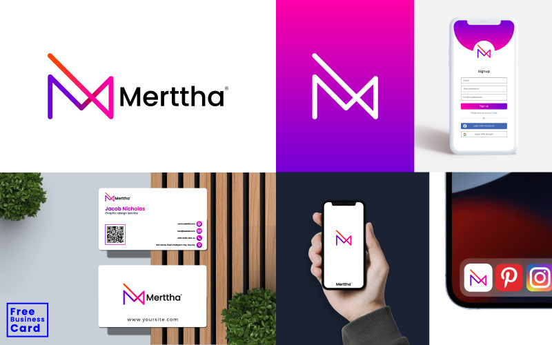 premium business logo design and business card design v original