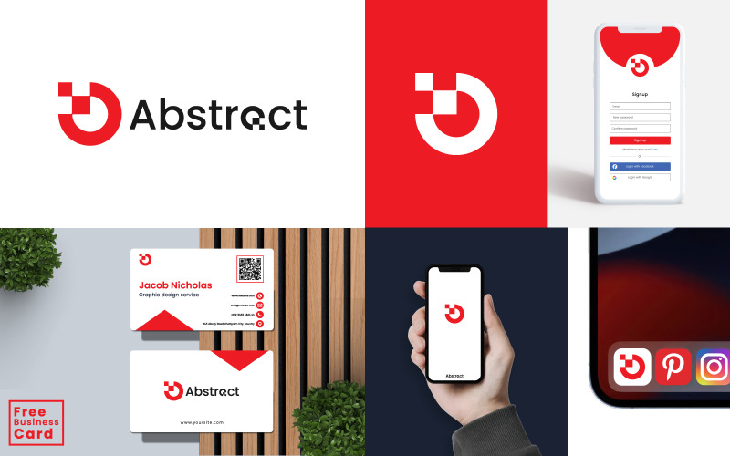 premium business logo design and business card design v original