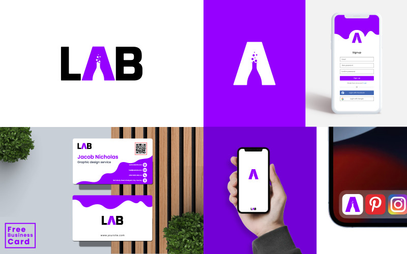 premium business logo design and business card design v original