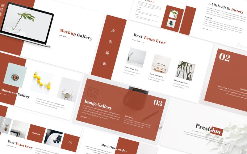 presision simple powerpoint template original