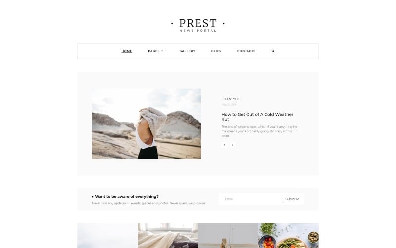 prest news portal multipage creative joomla template original