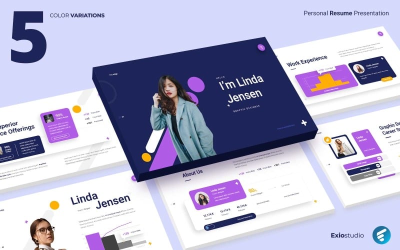 prestige personal resume powerpoint original