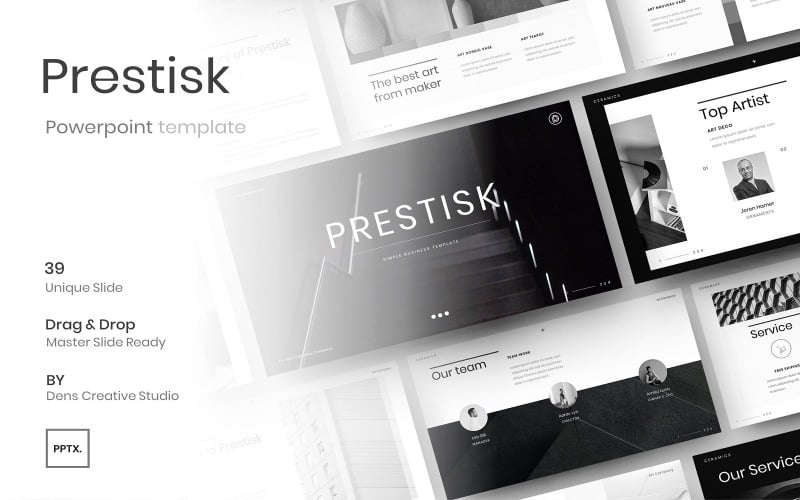 prestisk business powerpoint template original