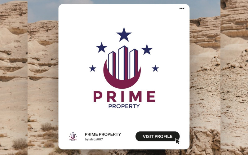 prime property logo template elegant amp timeless real estate branding original