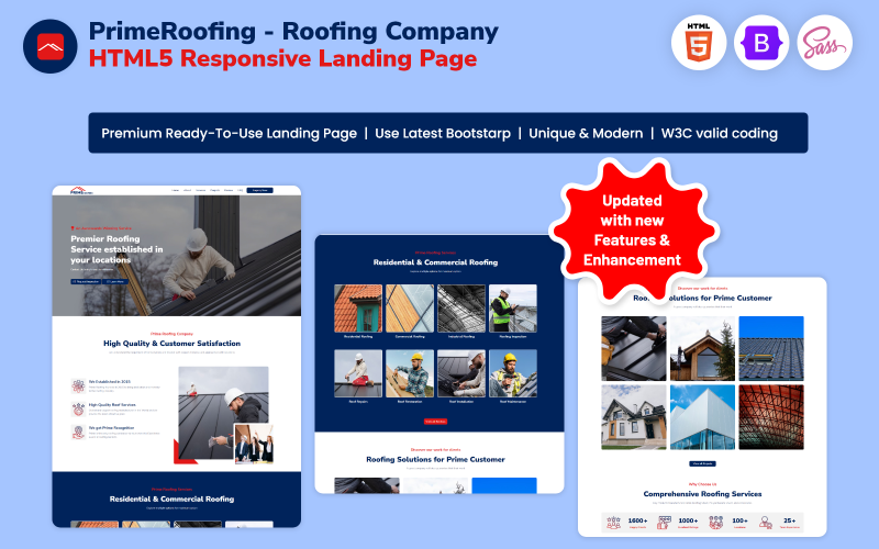 primeroofing roofing company html responsive landing page original