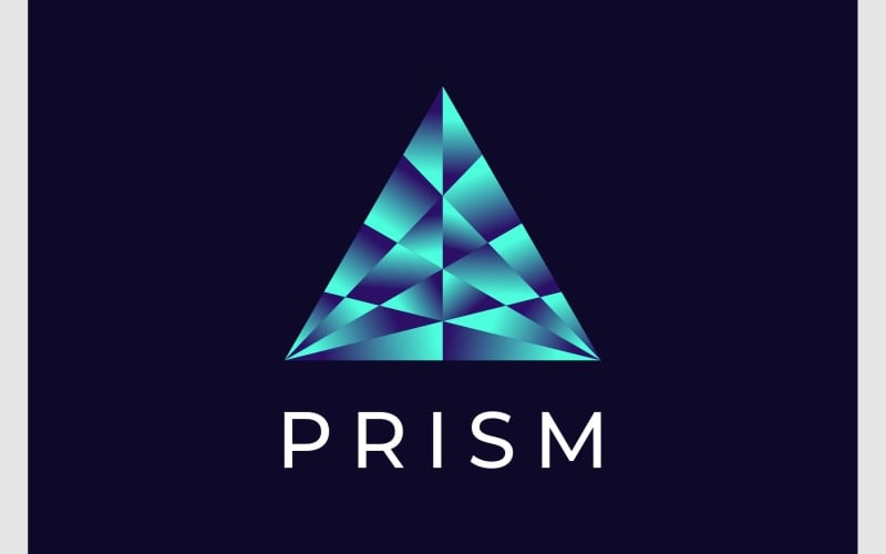 prism triangle colorful logo original