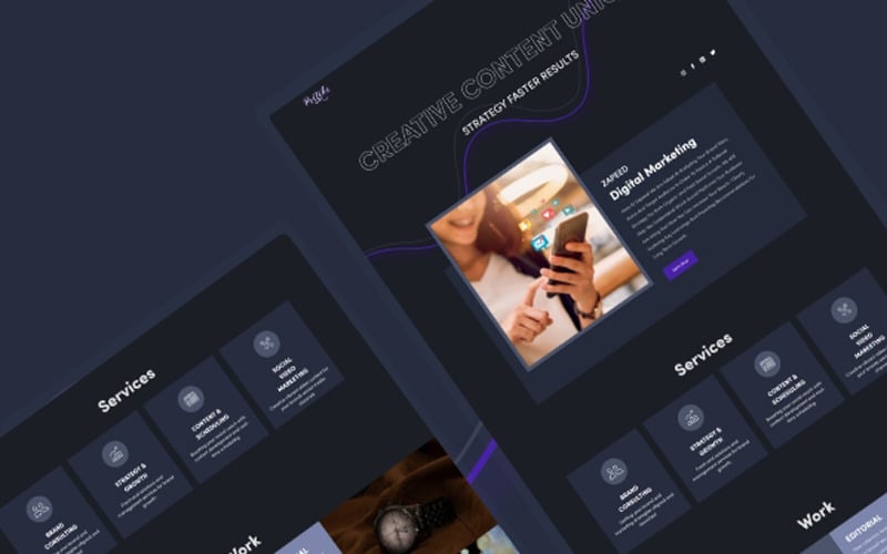 pritiko digital agency landing page original