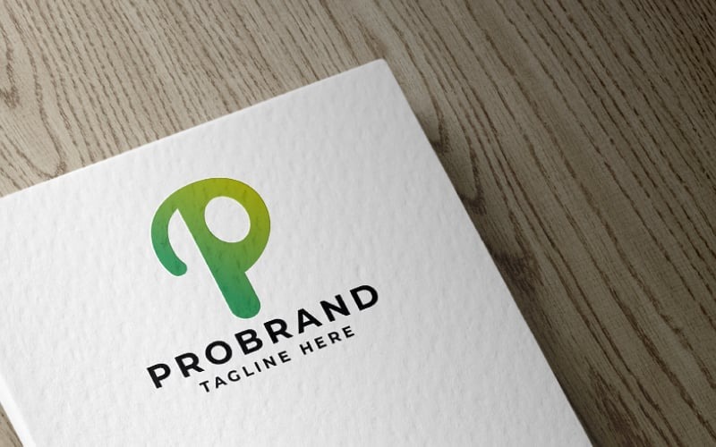 pro brand letter p logo pro template original