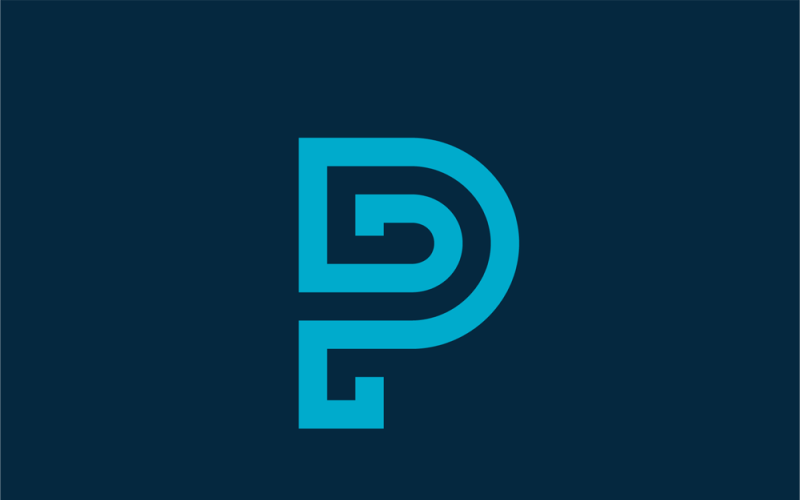 pro design letter p pp pd logo design template original