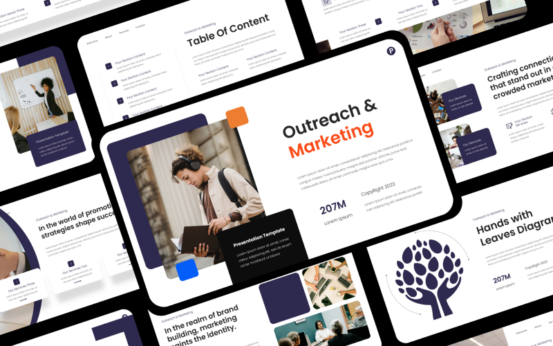 pro digital agency presentation powerpoint original