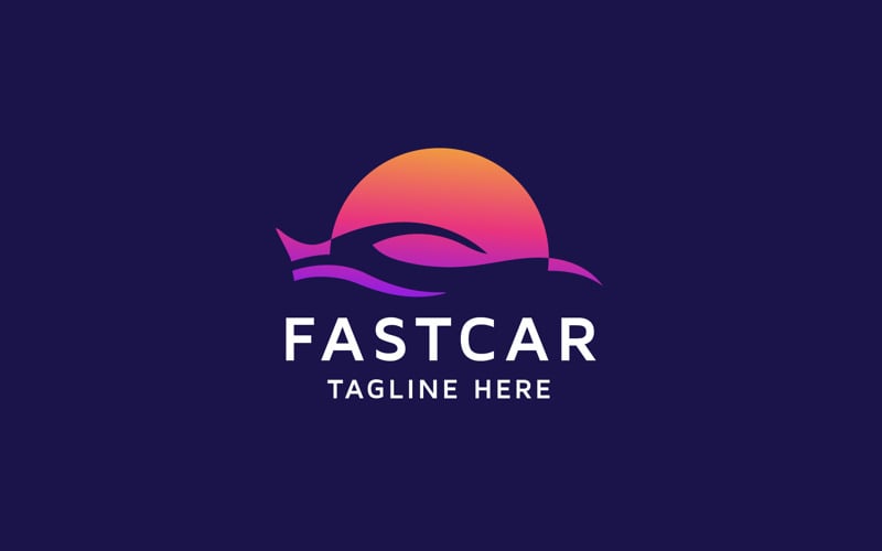 pro fast car logo template original