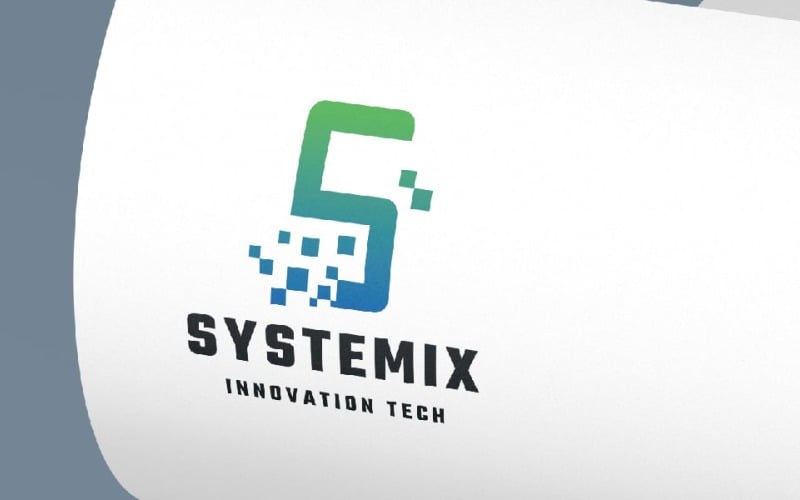 pro systemix letter s logo template original