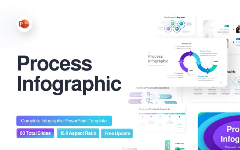 process infographic professional powerpoint template original