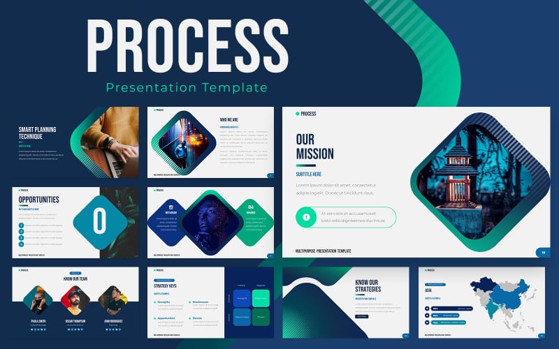 process powerpoint presentation template original