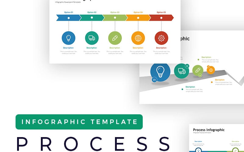process presentation infographic powerpoint template original