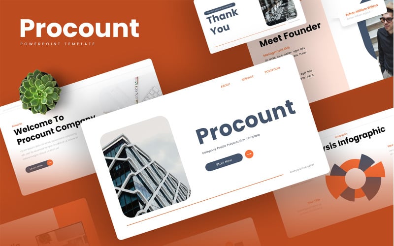procount company profile powerpoint template original