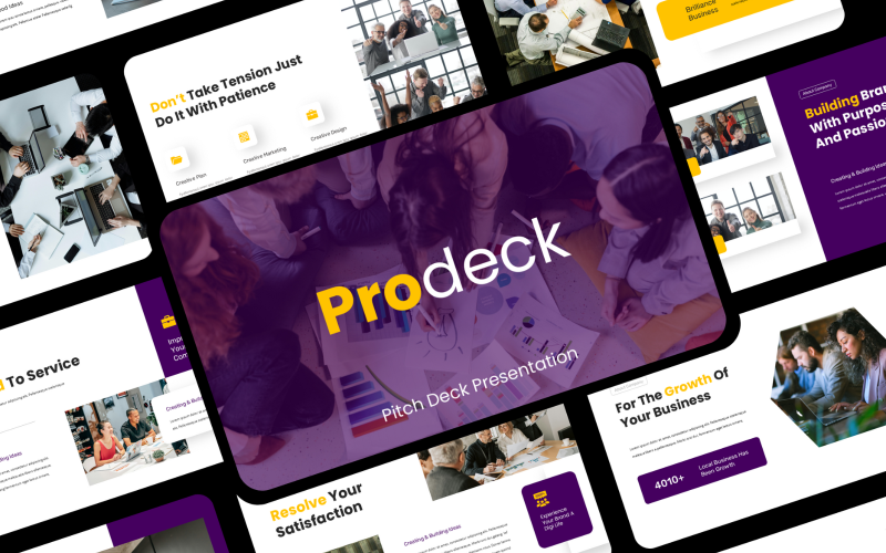 prodeck pitch deck business presentation original