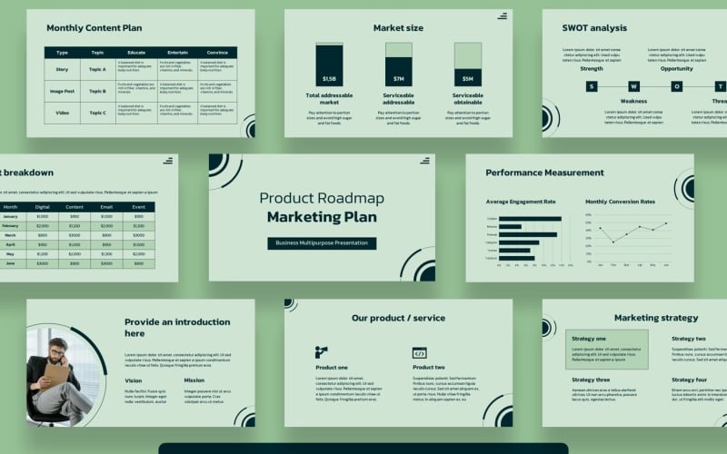 product roadmap marketing plan powerpoint original
