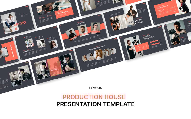 production house powerpoint template presentation original