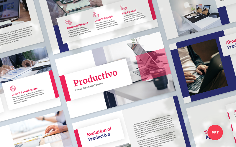 productivo product presentation powerpoint template original