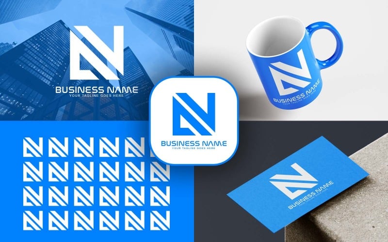 professional av letter logo design for your business brand identity original