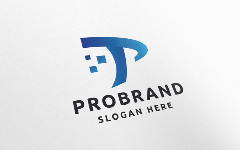 professional brand letter p logo original