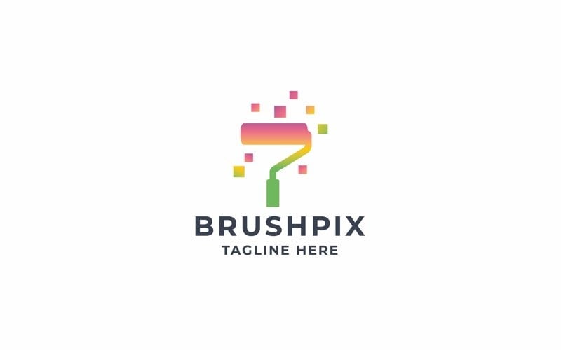 professional brushpix logo original