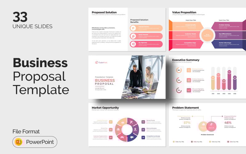 professional business proposal powerpoint template editable and presentation design original
