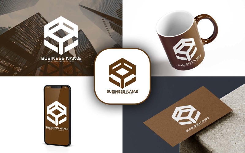 professional by letter logo design for your business brand identity original