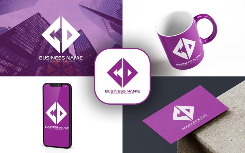 professional cd letter logo design for your business brand identity original