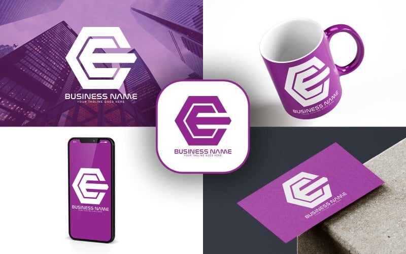 professional ce letter logo design for your business brand identity original