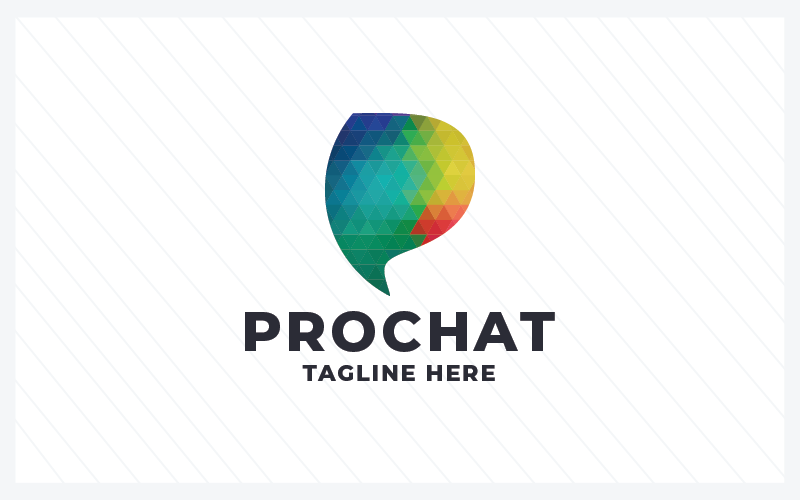 professional chat pro logo template original