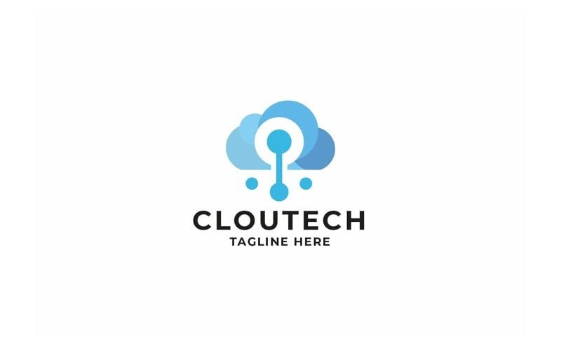 professional cloud tech logo temp original