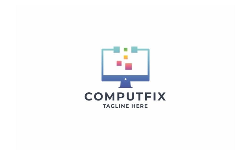 professional computer fix logo original