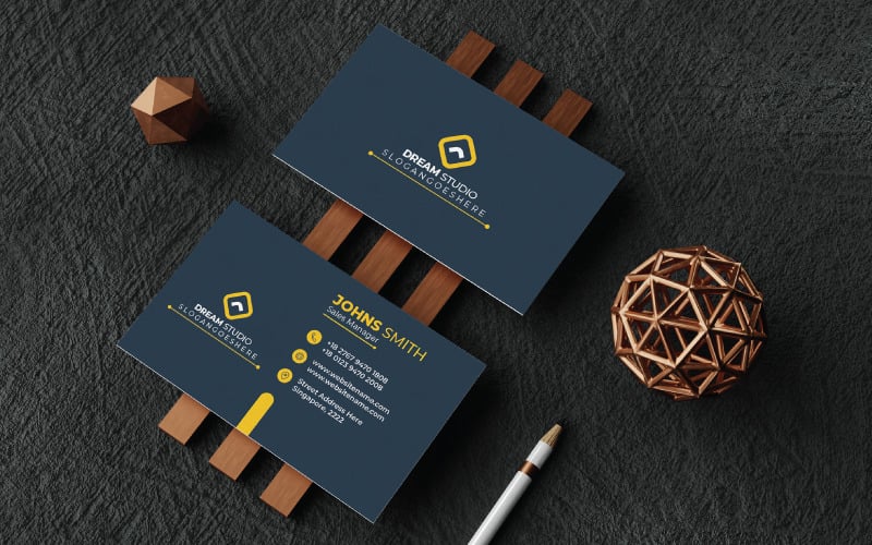 professional designs dream studio business card template original