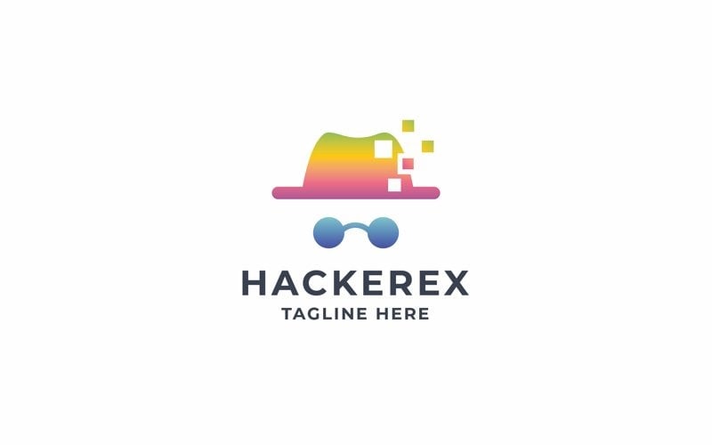 professional digital hacker logo original