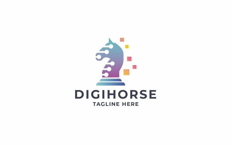 professional digital horse logo original