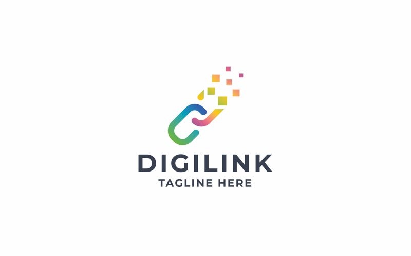 professional digital link logo original