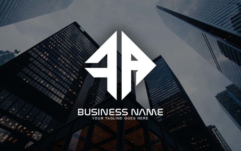 professional fa letter logo design for your business brand identity original