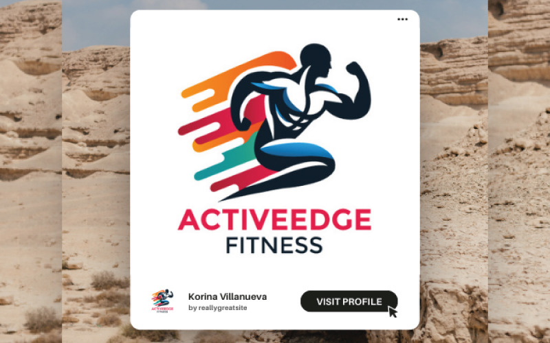 professional fitness logo design for sports health and training companies original