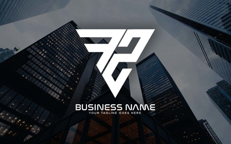 professional fz letter logo design for your business brand identity original