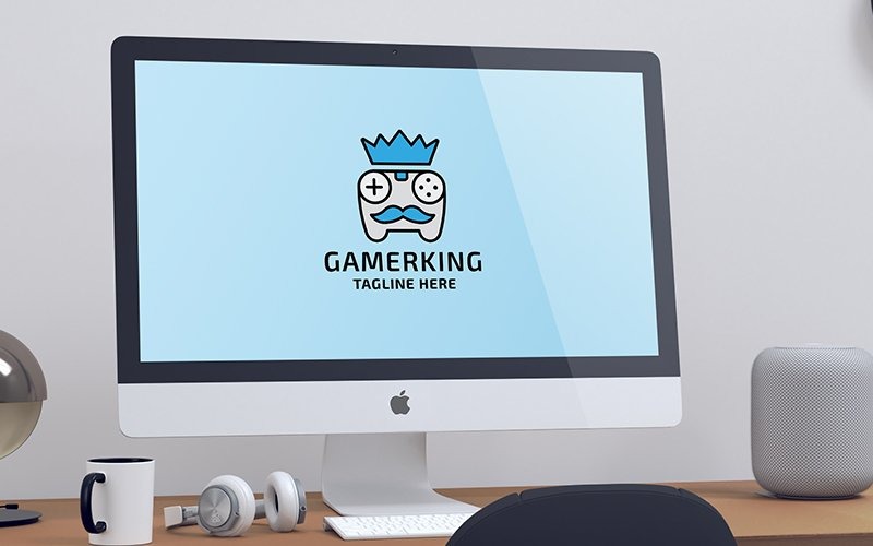 professional gamer king logo original
