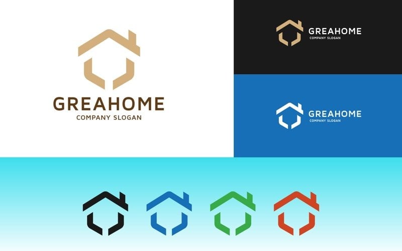 professional great home real estate logo original