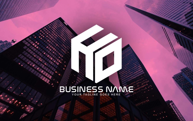 professional ho letter logo design for your business brand identity original